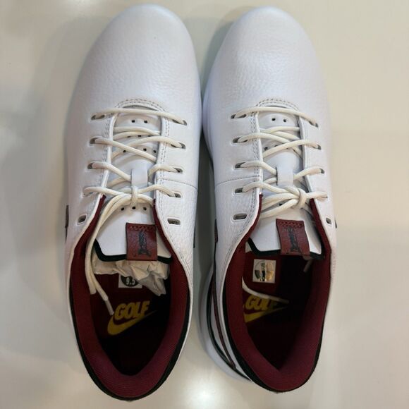 Size 9.5 Nike Air Zoom Victory Tour 3 Men’s Golf Shoes White Maroon DV6798-104 main image 4